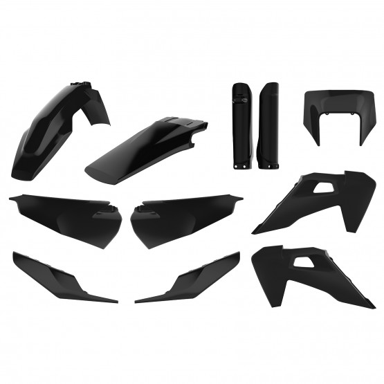 Husqvarna TE/FE - MX Plastic Kit Black - 2020 Models