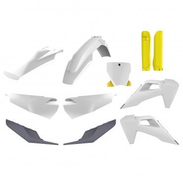 Husqvarna TC/FC - MX Plastic Kit White - 2019-20 Models