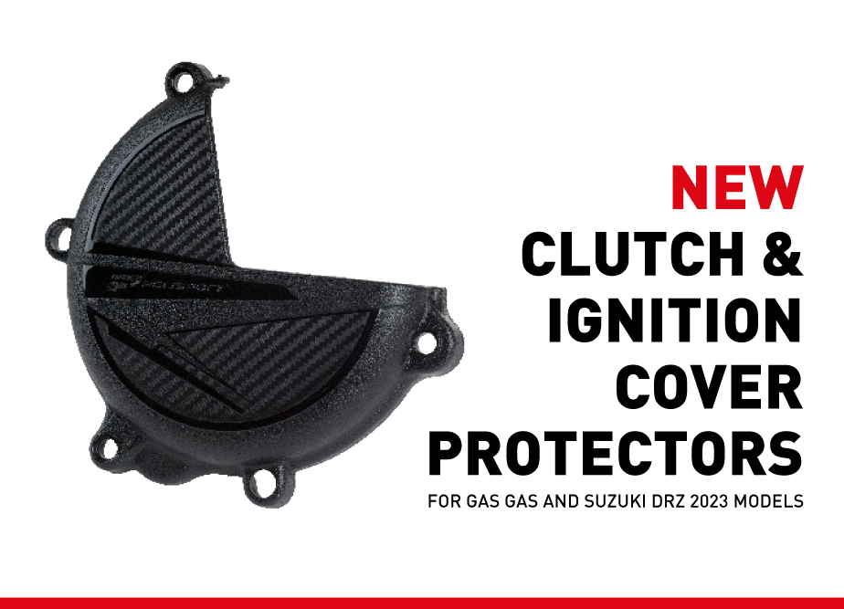 Clutch & ignition cover protectors range extension for Gas Gas e Suzuki models