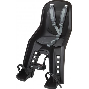 Bubbly Mini Evo - Child Bicycle Seat for Frames Black and Dark Grey