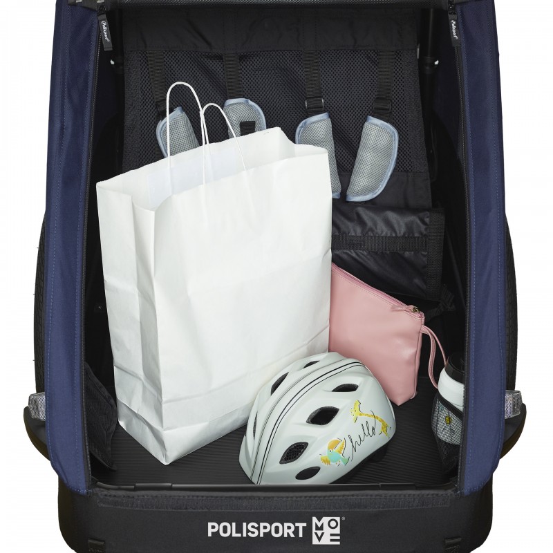 Polisport Trailer + Passeggino - Rimorchio per biciclette e carrello di trasporto