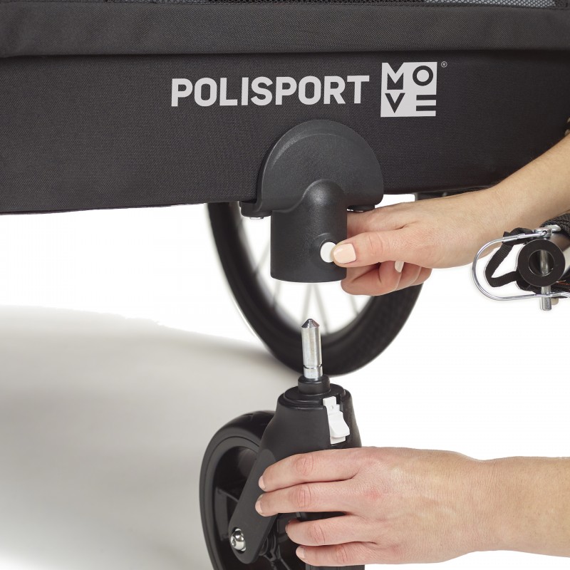Polisport Trailer + Passeggino - Rimorchio per biciclette e carrello di trasporto