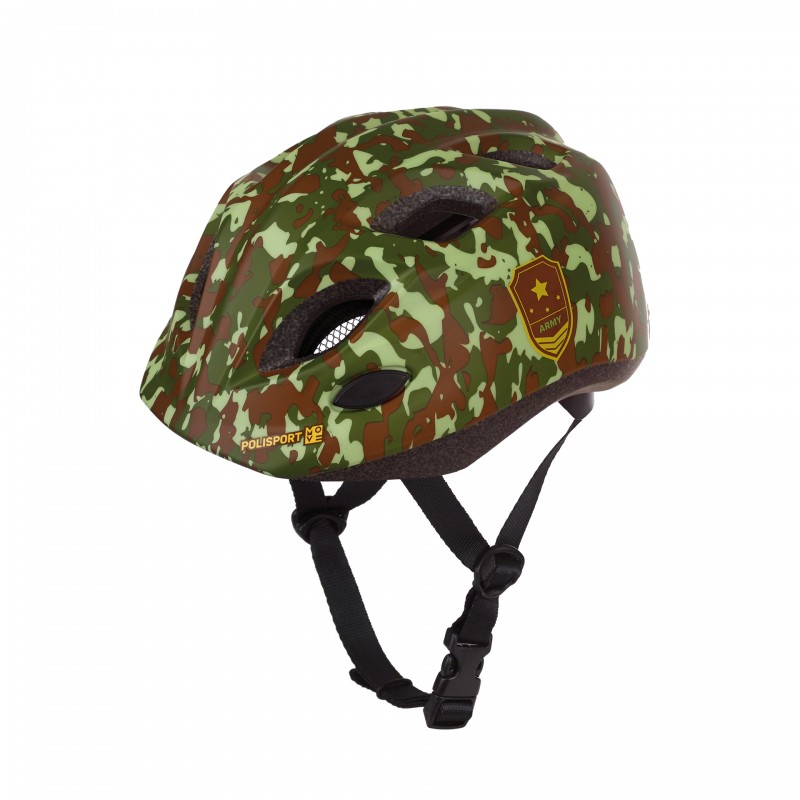 S Junior Premium - Green Bicycle Helmet for Children with LED Light