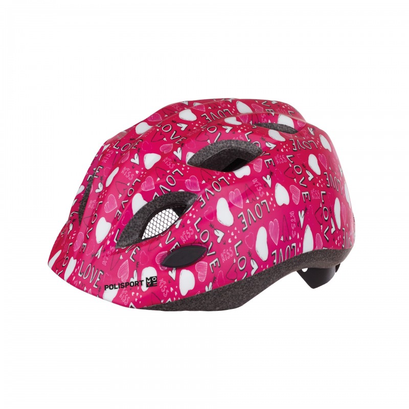 S Junior Premium - Pink Bicycle Helmet for Children with LED Light