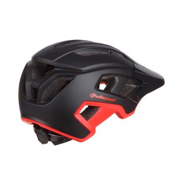 Mountain Pro - MTB Multidisciplinary Helmet Black and Red - L Size