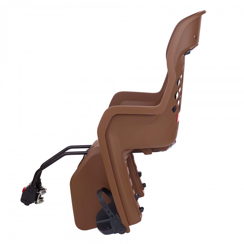Joy FF - Child Bicycle Seat for Rear Child Seat Brown and Dark Grey