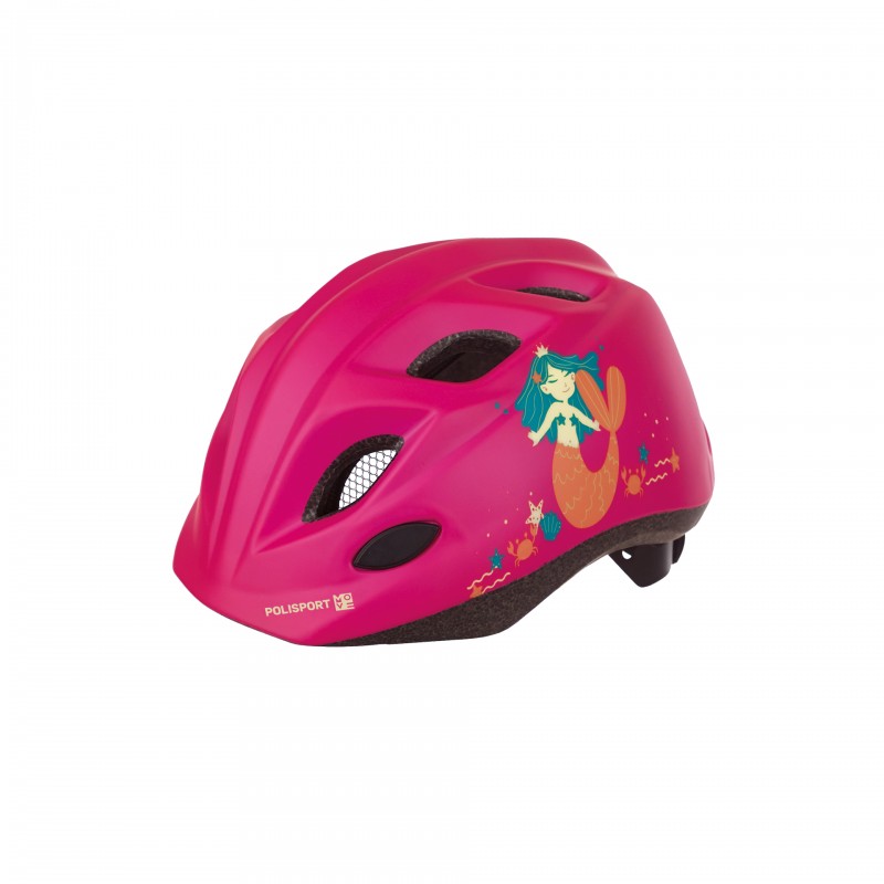 XS Kids Premium - Casco de Bicicleta para Nios Rosa con Luz Led