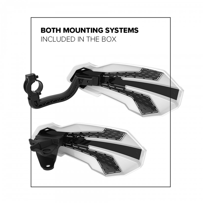 Protetor de mão MX FLOW - KTM SX/EXC Modelos 2014-23 - Branco e Laranja