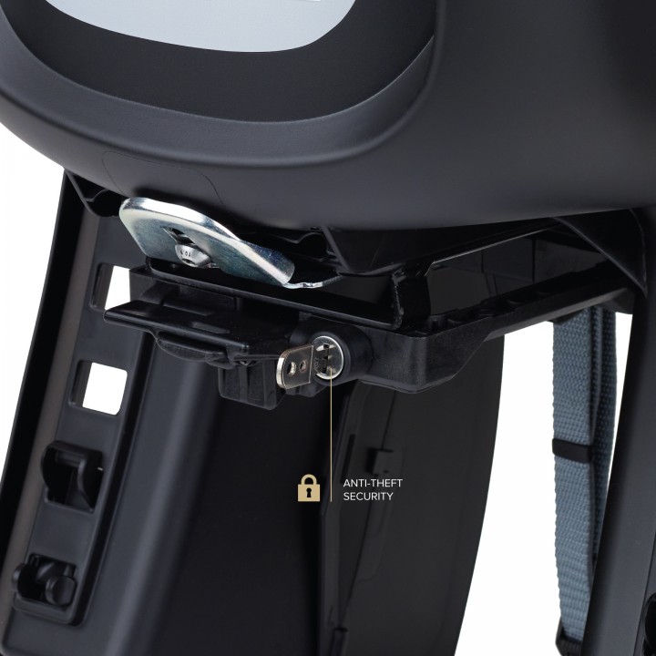 POLISPORT Fahrrad Kindersitz GROOVY AVS+ - Bis 22kg Gepäckträger Montage