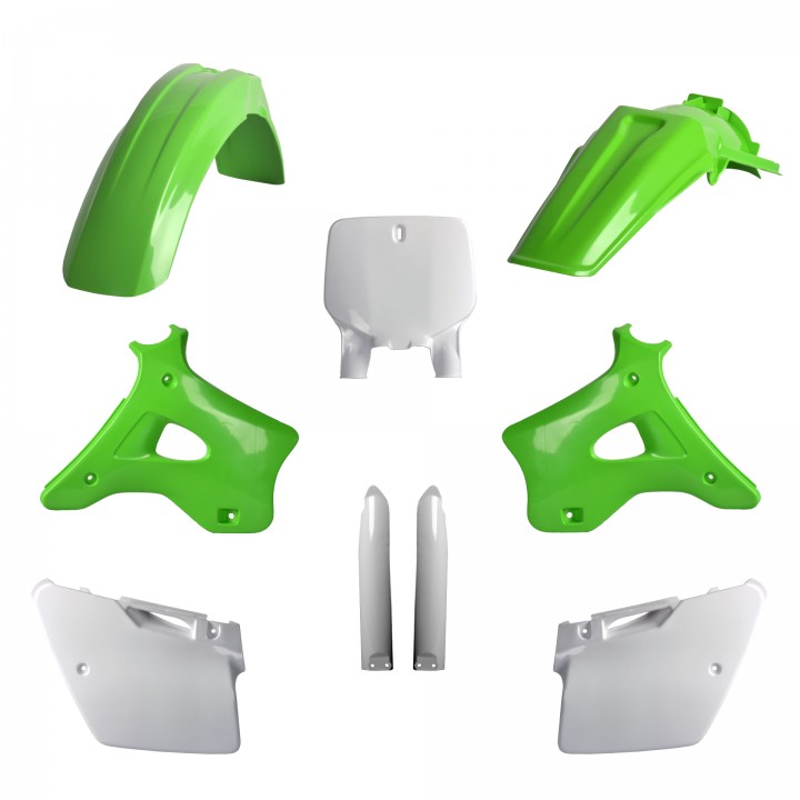 Full Plastic Kit Kawasaki KX 125/250 (1996-98) - 91475 - Polisport