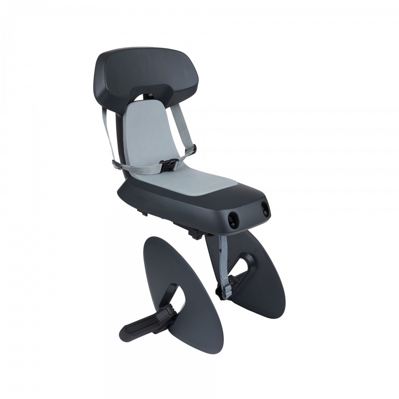 Guppy Junior - Silla Bicicleta Trasera Portaequipajes MIK-HD Gris Oscuro