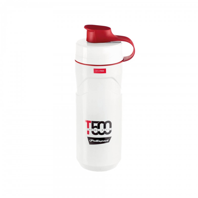 T500 - Bidon Trmico 500ML Branco e Vermelho