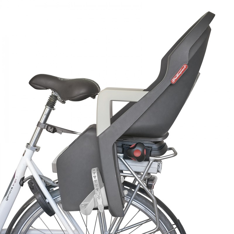 Guppy Maxi CFS_XR - Rear Child Bicycle Seat Dark Grey and Silver for Luggage Carriers Guppy Maxi CFS_XR - Rear Child Bicycle Seat Dark Grey and Silver for Luggage Carriers