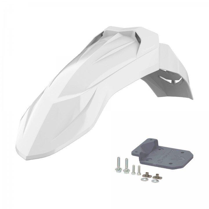 SM FENDER - UFX Front Fender White for KTM 13-22 and HUSQVARNA 16