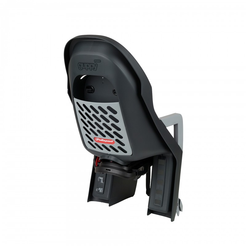 Guppy Maxi CFS_XR - Rear Child Bicycle Seat Dark Grey and Silver for Luggage Carriers Guppy Maxi CFS_XR - Rear Child Bicycle Seat Dark Grey and Silver for Luggage Carriers