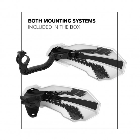 MX Flow Handguard Kawasaki KX 450 (2019-22) Nardo Grey and White