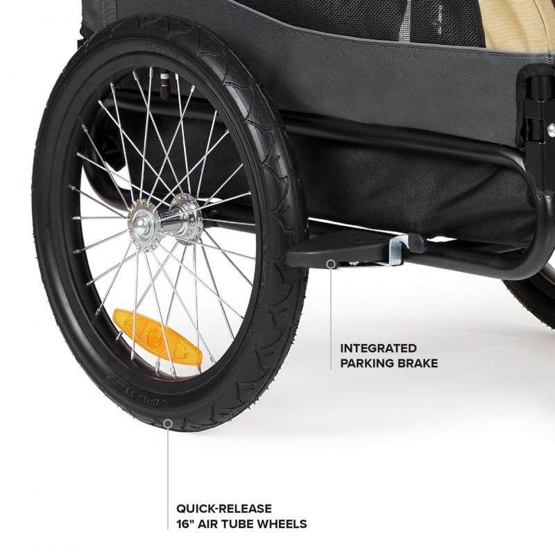 Hundefahrradanh�nger & Hundewagen 2 in 1