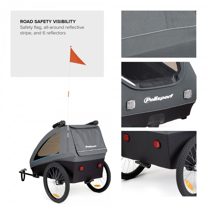 Kids Bicycle Trailer & Stroller 2-in-1